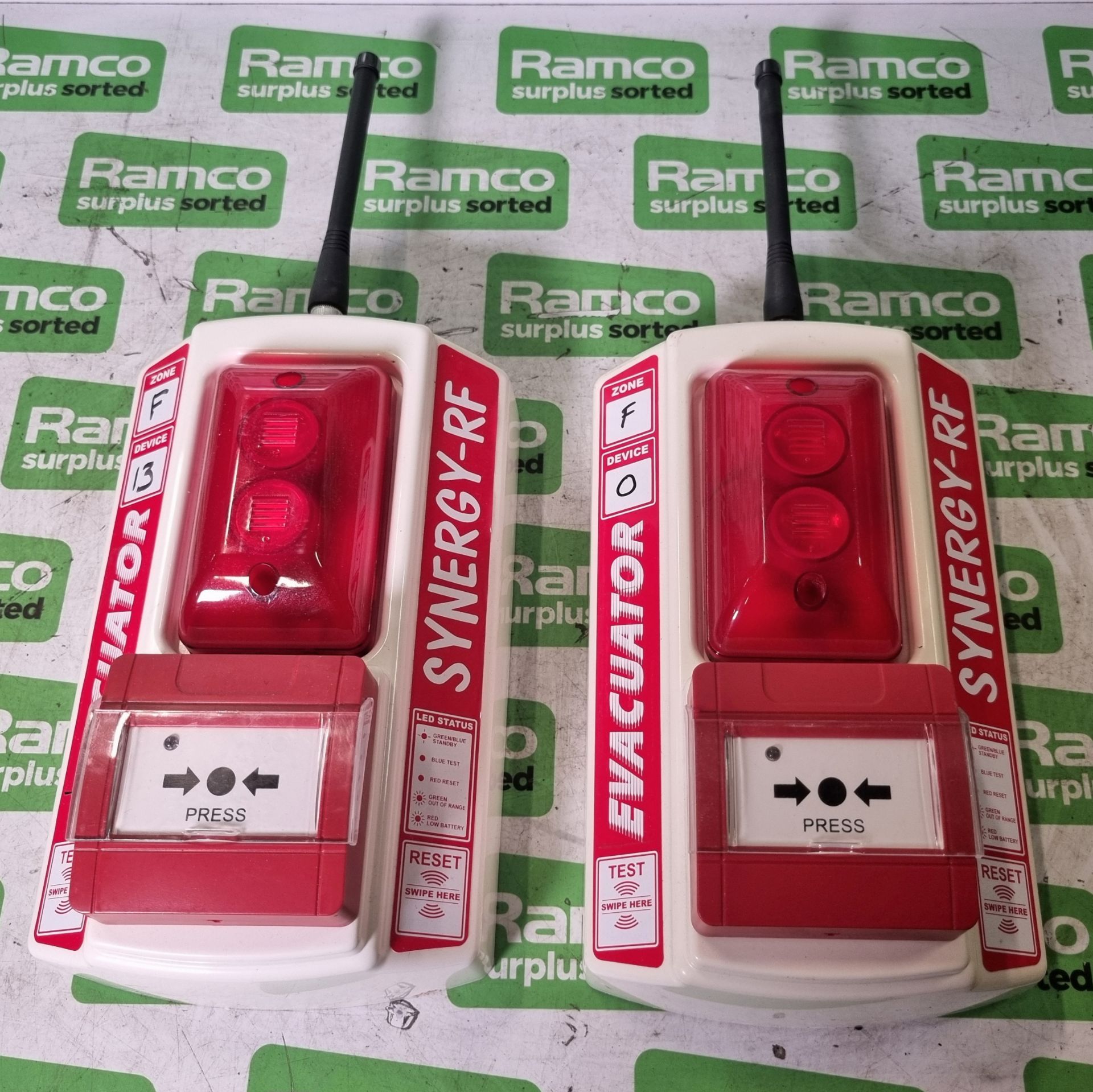 7x Evacuator Synergy break glass call point wireless site alarms - Image 2 of 6