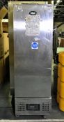 Foster stainless steel mobile upright single freezer - W 600 x D 700 x H 1880mm