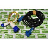 16 Amp mains cable - approx. 10 metres