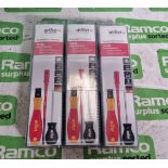 3x Wiha TorqueVario S electric posidrive screwdriver sets - 5 piece - 0,8-5 Nm