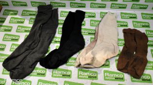 Various mixed socks - various sizes - paired & unpaired - unknown quantity - 156kg