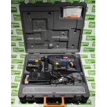 Ryobi CRH-240RE 24V pneumatic hammer drill with charger, 2x 24V batteries and a case