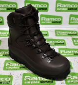 Iturri brown combat boots - female - size 4L
