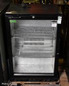 Rhino COLD600H/R under counter single 128L bottle chiller - W 600 x D 520 x H 900mm