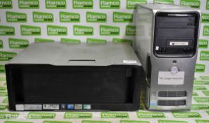 HP Z800 Workstation desktop tower PC & Dell Dimension 5150 tower PC