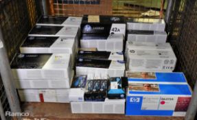 HP Laserjet mixed toner print cartridges - 34 units