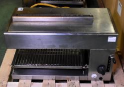 Hobart stainless steel gas salamander grill - W 750 x D 560 x H 450mm