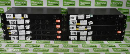 10x 1U broadcast network control system rack mount computers