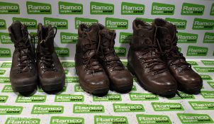 100x pairs of grade 2 various combat boots - may include - Magnum, YDS, Haix - mixed sizes