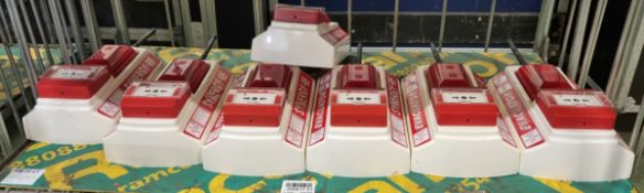 7x Evacuator Synergy break glass call point wireless site alarms