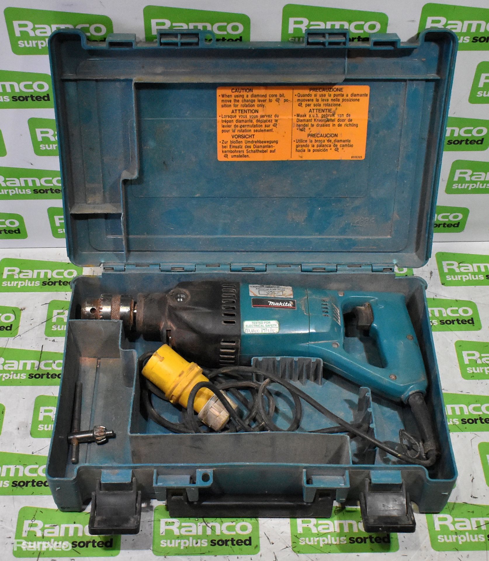 Makita 8406 110V 850W rotary diamond core drill and case
