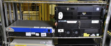 Steatite 2U rackmount PC, 2x Rackmount PCs, EVS IP director & Novatech PC 182 rackmount PC