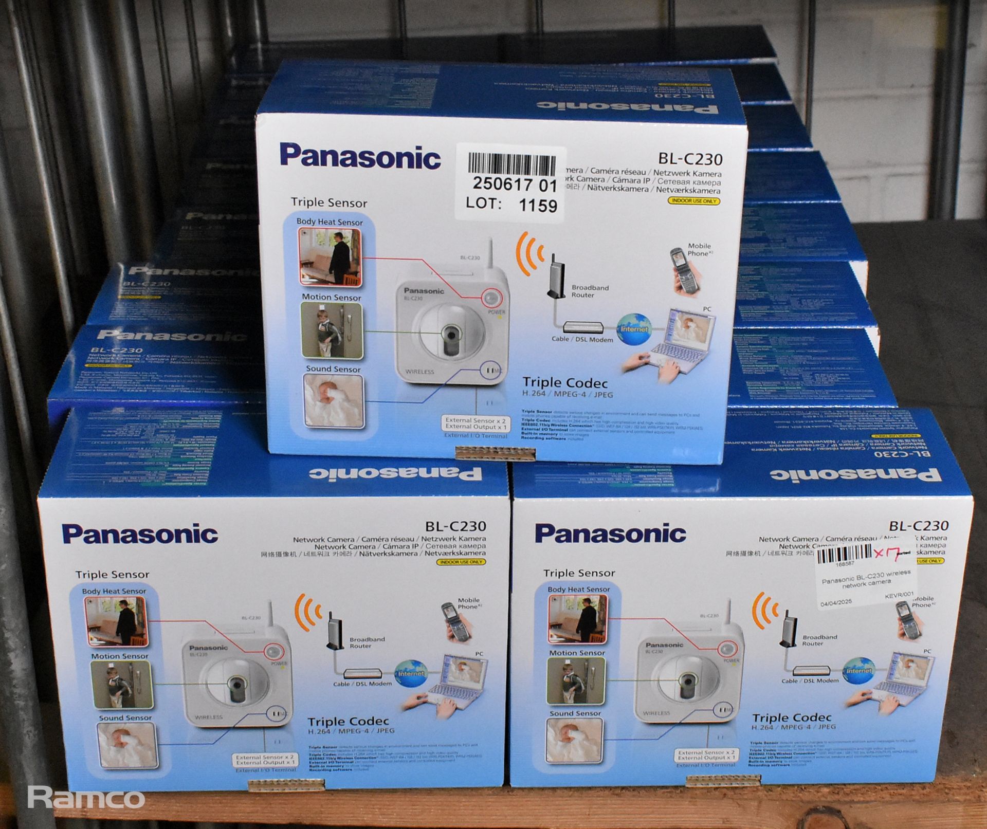 17x Panasonic BL-C230 wireless network cameras - Image 7 of 7
