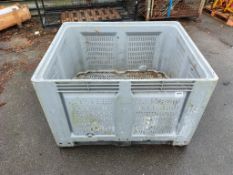 Plastic pallet box - W 1200 x D 1000 x H 800mm - 38kg