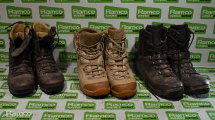 100x pairs of grade 2 various combat boots - may include - Magnum, YDS, Haix - mixed sizes