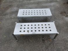 2x B-Line single drying racks - W 1170 x D 430 x H 360mm