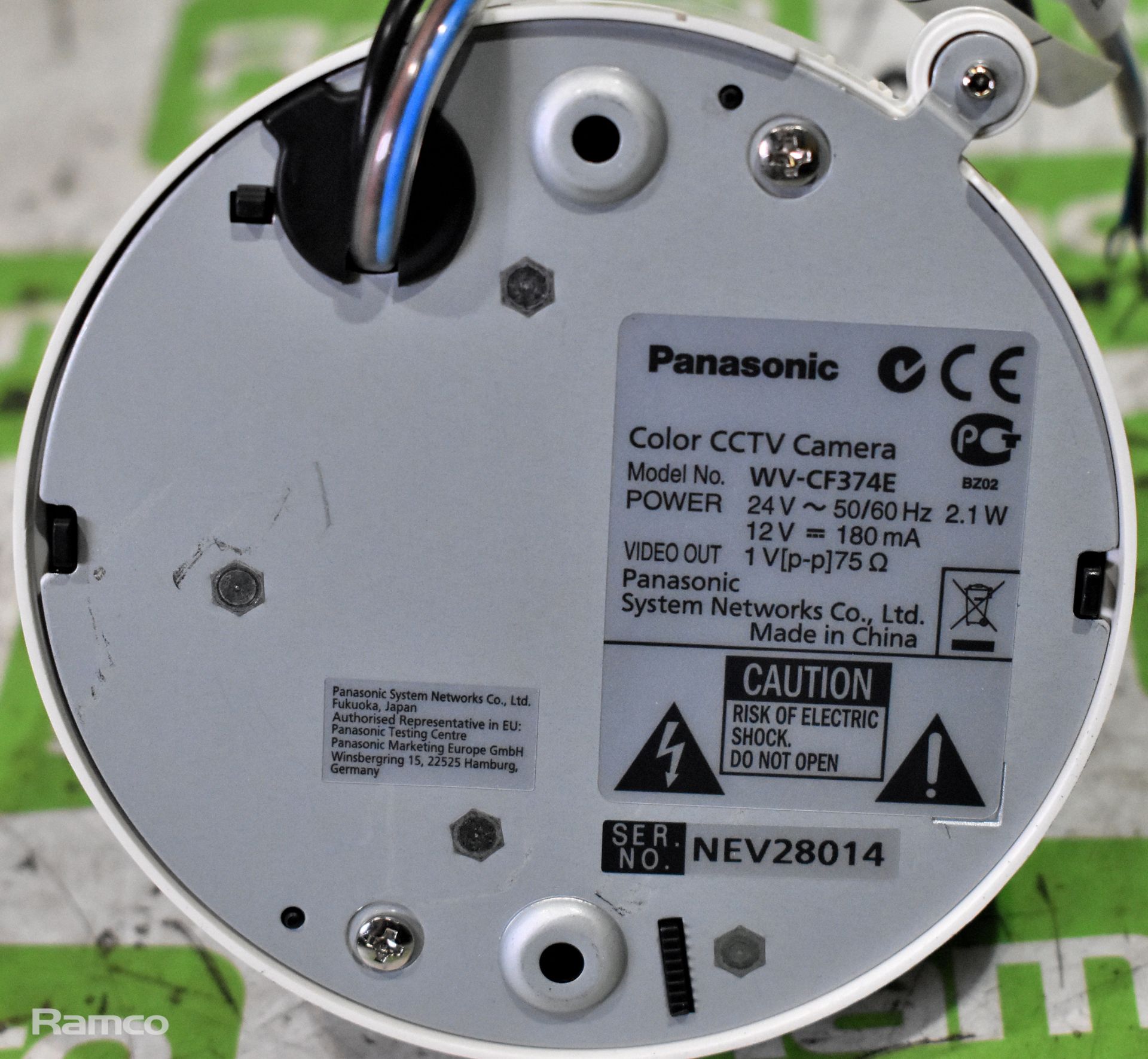 12x Panasonic WV-CF374E colour CCTV cameras - Image 3 of 6
