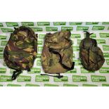 Various types of ex-military DPM accessories - 173kg – may require repair / be incomplete