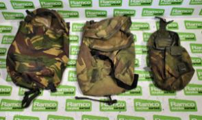 Various types of ex-military DPM accessories - 173kg – may require repair / be incomplete