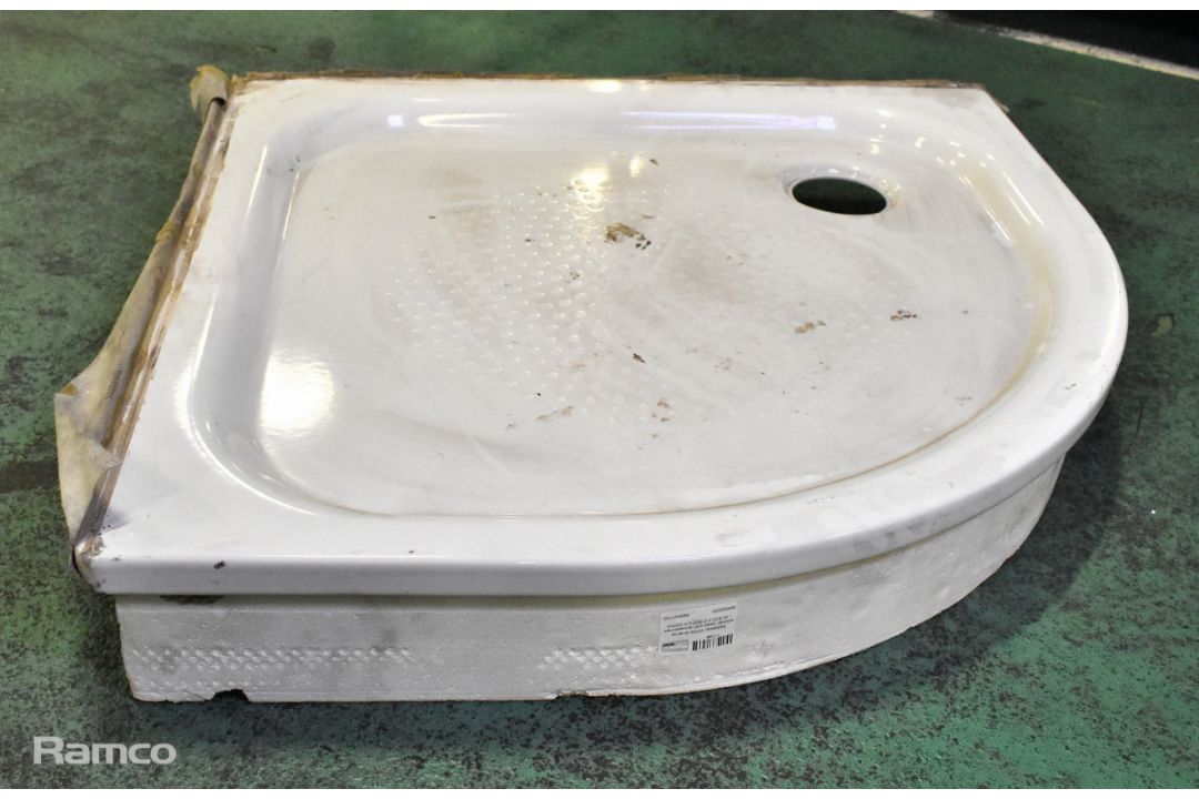7x Kaldewei White enamel shower bases with accessories - W 800 x D 800 x H 50mm - Image 5 of 9