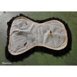 47x Horse riding saddle blankets - Black