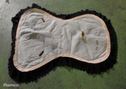 47x Horse riding saddle blankets - Black