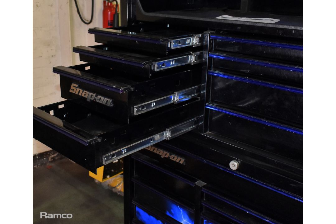 Snap-On Storm Limited Edition roll cab top chest combo tool box - full details in the description - Image 4 of 21