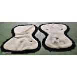 11x Horse riding saddle blankets - Black