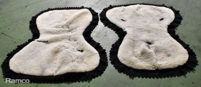 11x Horse riding saddle blankets - Black