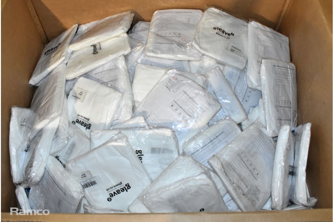 280x Disposable white coveralls - mixed sizes - Image 5 of 5