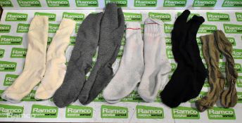 Various mixed socks - various sizes - paired & unpaired - unknown quantity - 157kg
