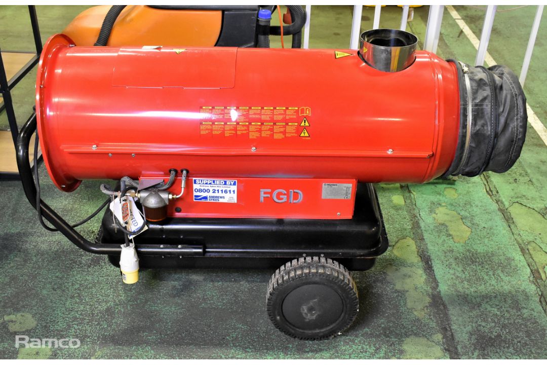 Munters Sial MIR 37 WV 36.4kW indirect diesel/kerosene dual voltage heater - Image 3 of 5