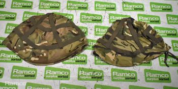 150x British Army MTP combat helmet covers - mixed types - mixed sizes
