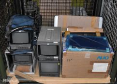 10x monitors - mixed sizes, brands and conditions - 5x 17 inch LCD modules