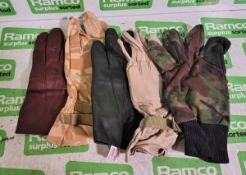 256x British Forces unpaired gloves - mixed styles - mixed sizes