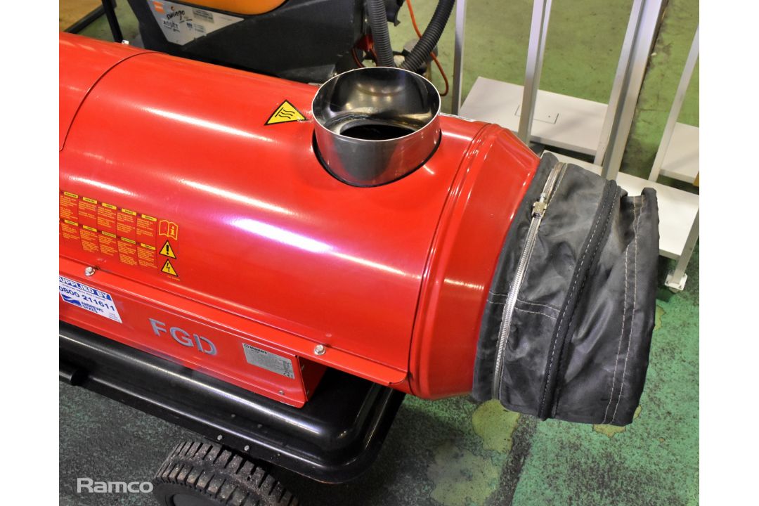 Munters Sial MIR 37 WV 36.4kW indirect diesel/kerosene dual voltage heater - Image 5 of 5