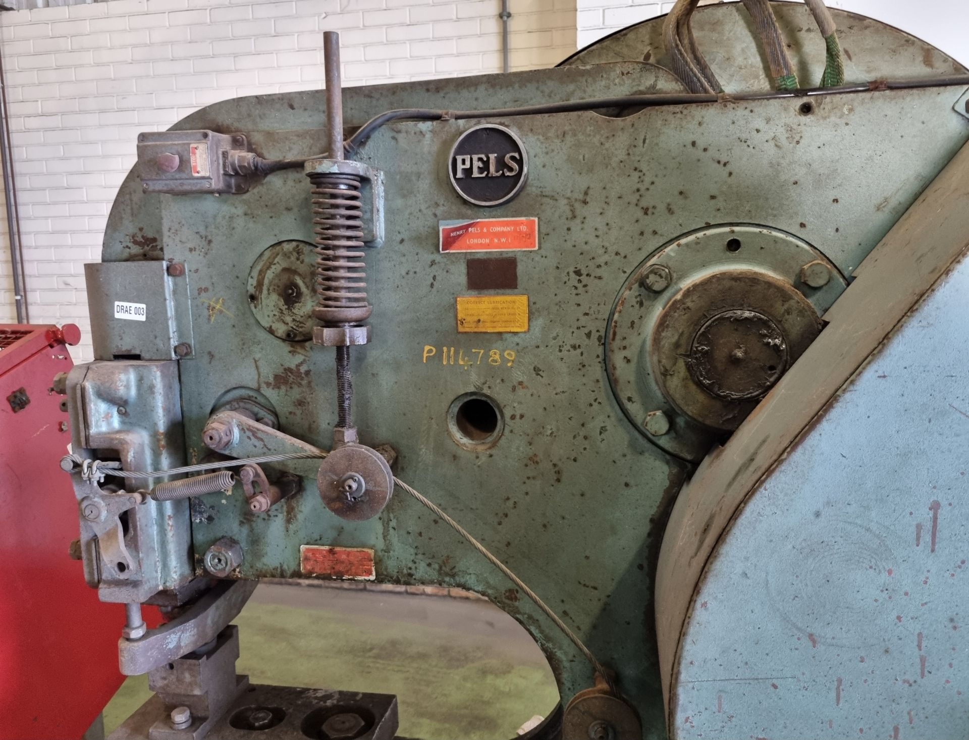 Henry Pels 60 ton three-phase mechanical hole punch with tools, punches and dies - Image 10 of 12