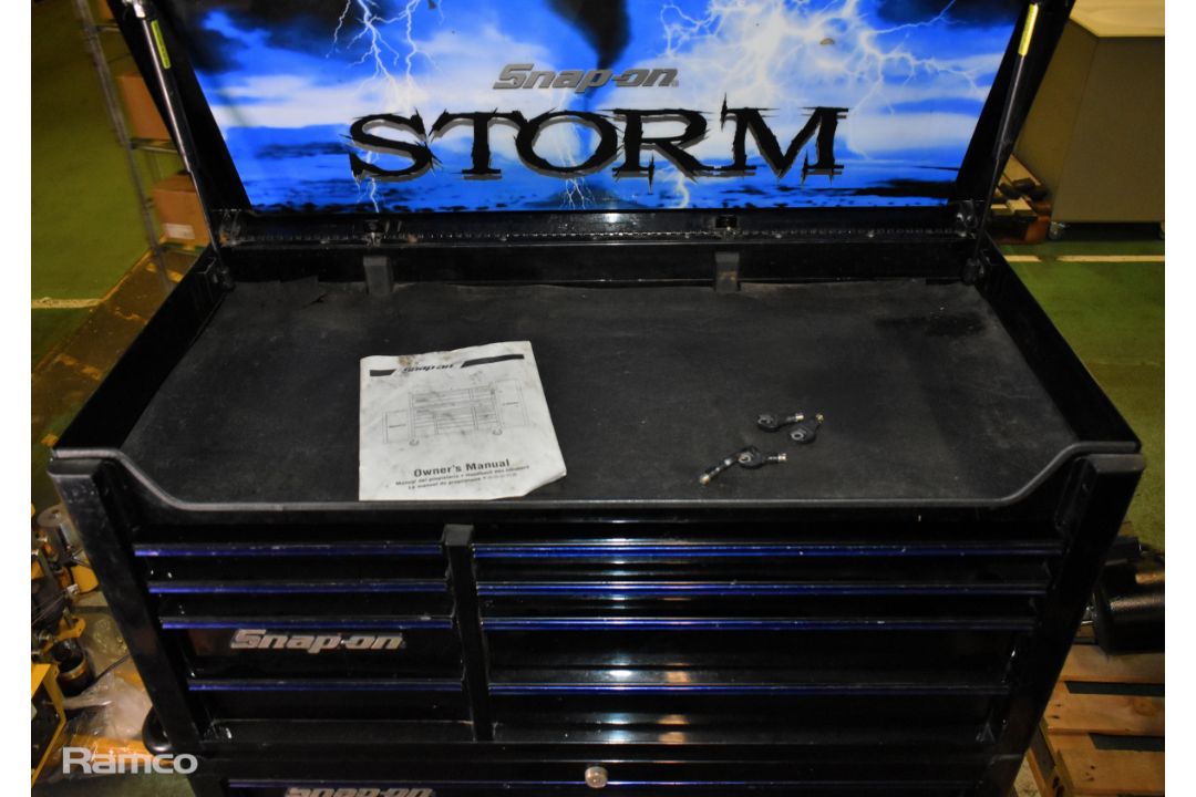 Snap-On Storm Limited Edition roll cab top chest combo tool box - full details in the description - Image 2 of 21