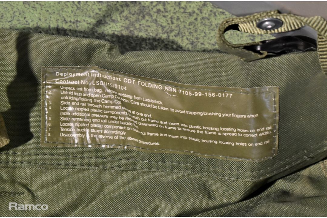 39x British Forces folding cots - may be incomplete or require repair - Image 4 of 6