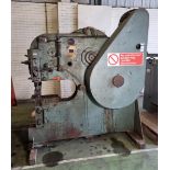 Henry Pels 60 ton three-phase mechanical hole punch with tools, punches and dies