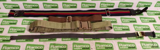 150x British Forces belts - various types and sizes