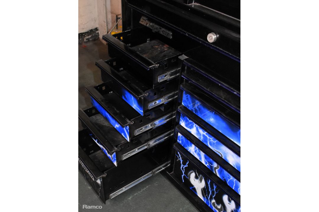Snap-On Storm Limited Edition roll cab top chest combo tool box - full details in the description - Image 8 of 21