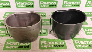 37x Aluminium canteen cups