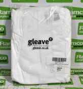 280x Disposable white coveralls - mixed sizes