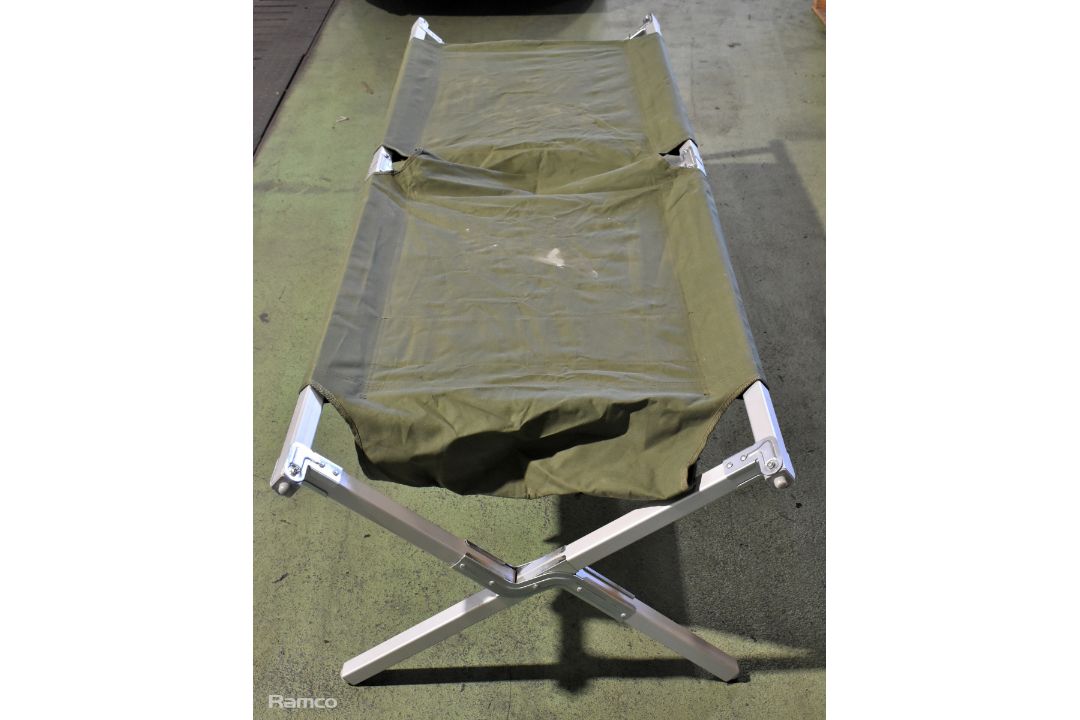 39x British Forces folding cots - may be incomplete or require repair - Image 1 of 6