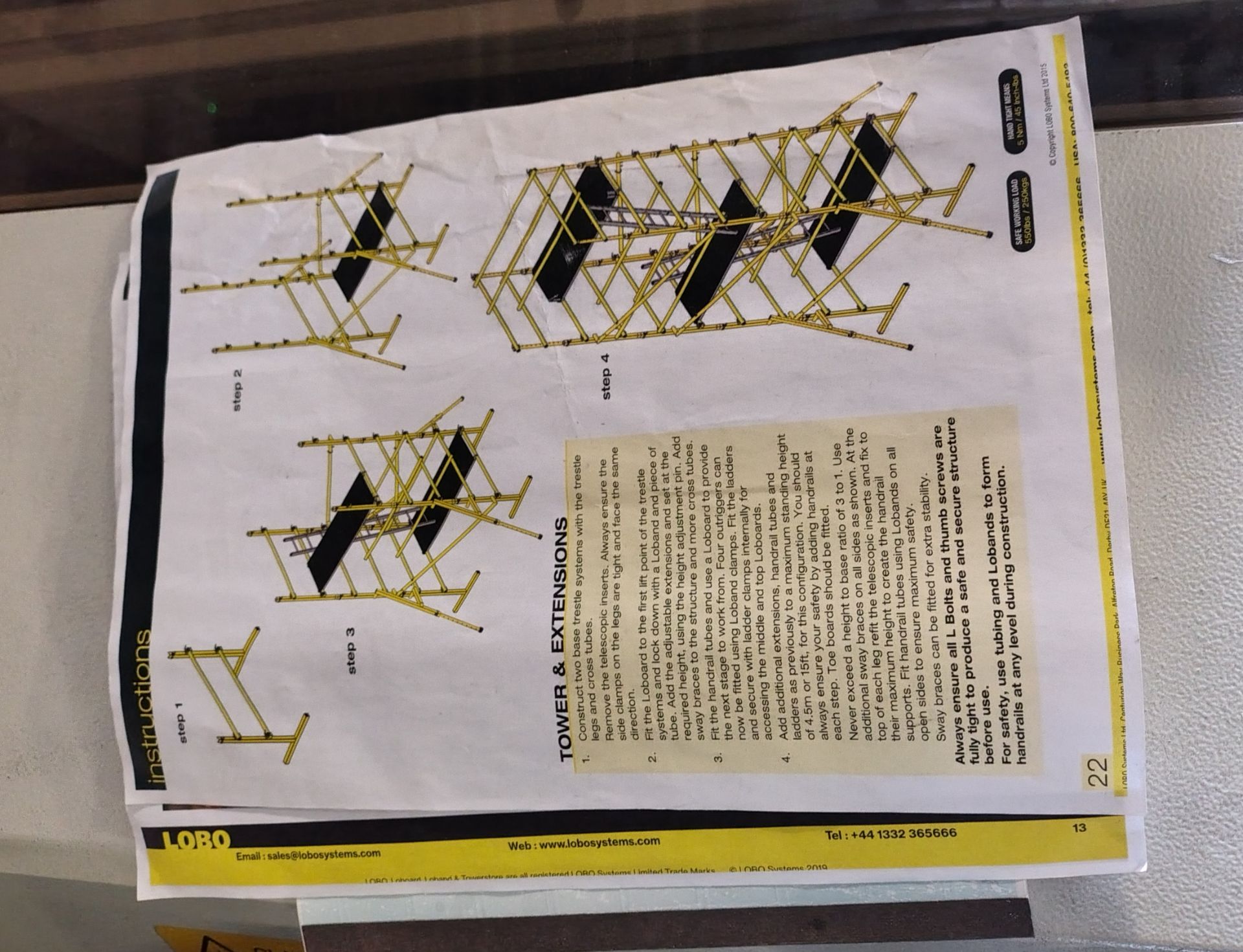 LOBO Systems tower scaffold set with LOBO Tower Store transportation storage cage - Image 11 of 11