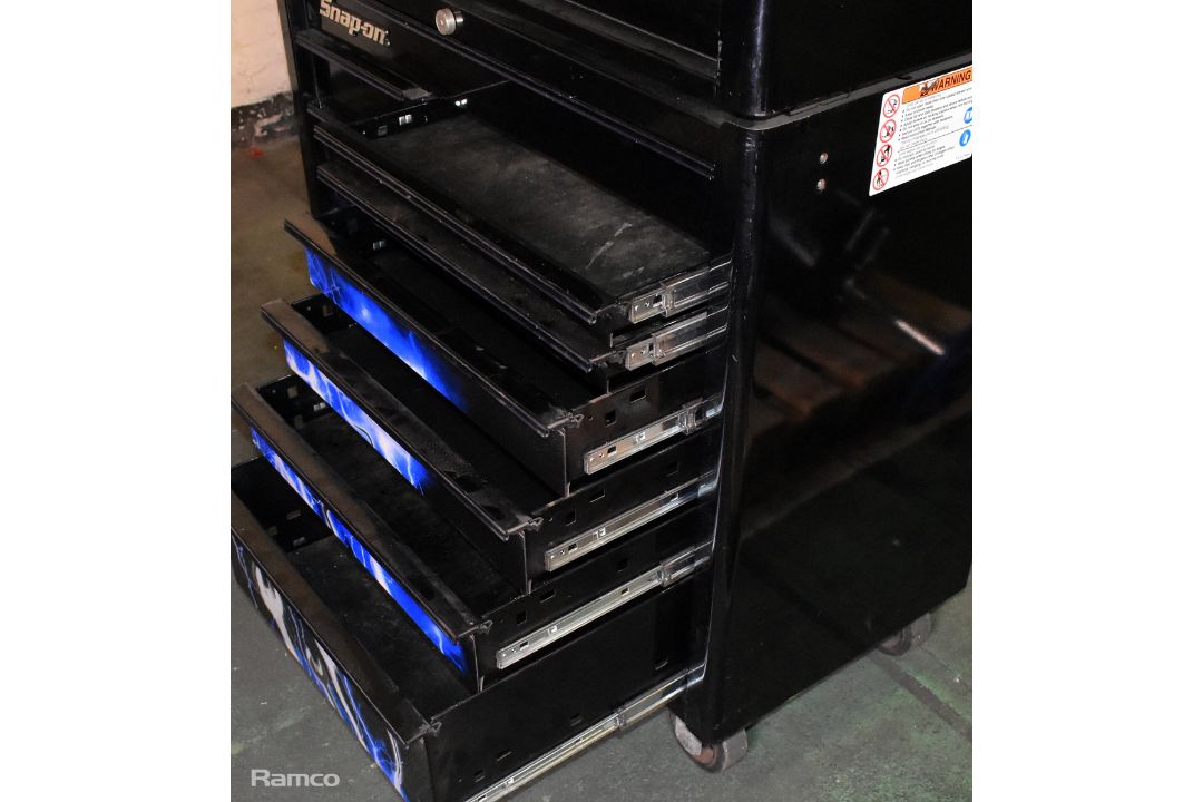Snap-On Storm Limited Edition roll cab top chest combo tool box - full details in the description - Image 7 of 21