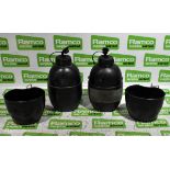 British Forces plastic water canteens - 111kg - may be incomplete