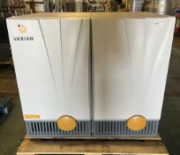 Varian double 19 inch electronic cabinet - full details in the description