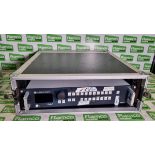 AnalogWay PLS350-3G Pulse2 Hi-resolution mixer seamless switcher with black/silver flight case